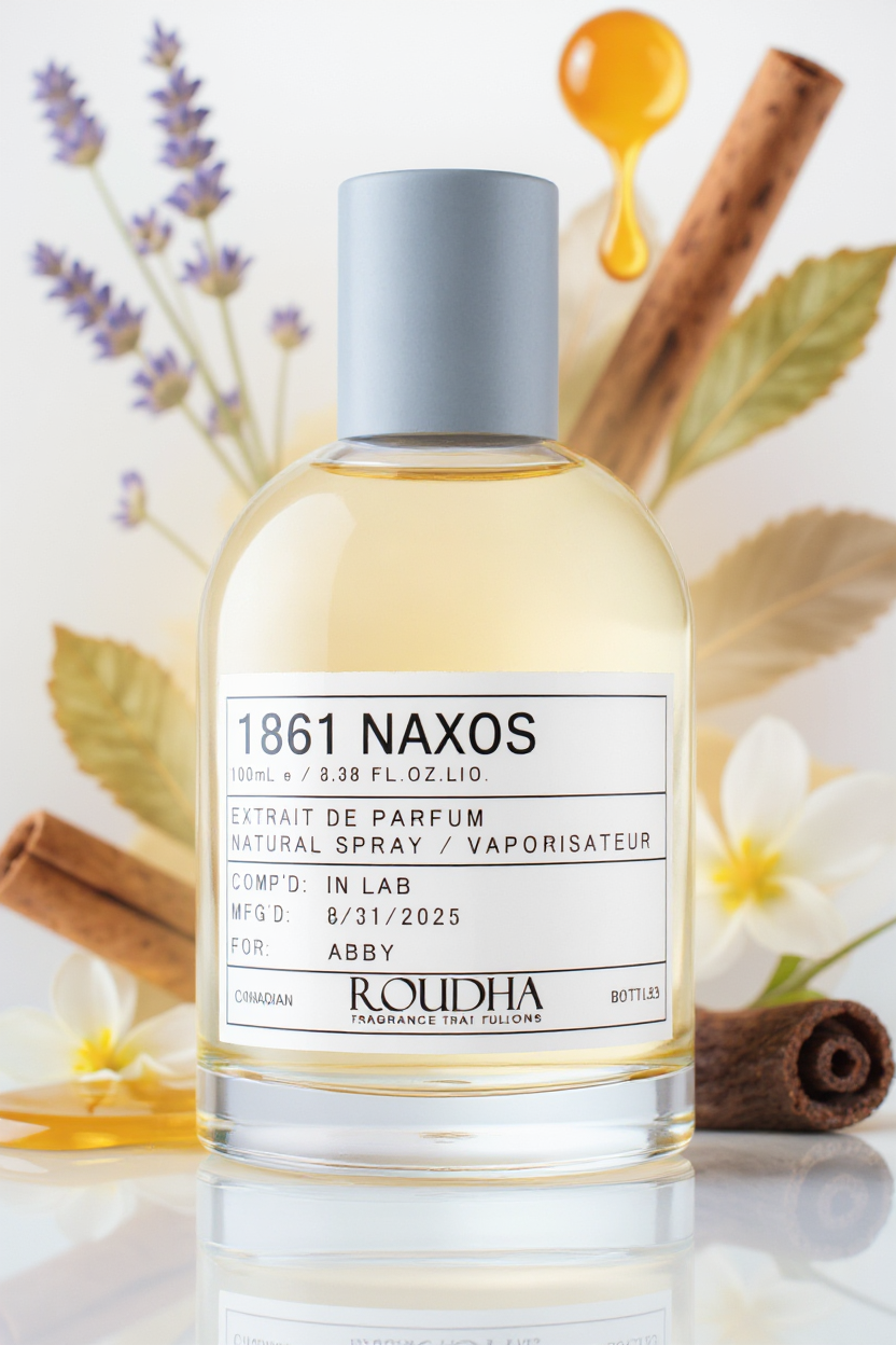 1861 NAXOS luxury perfume bottle - lavender honey tobacco vanilla fragrance by Roudha
