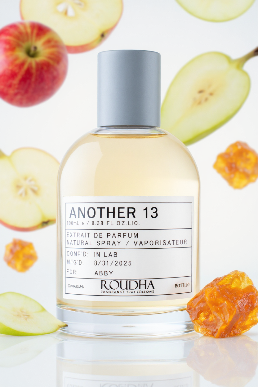 ANOTHER 13 minimalist perfume bottle - clean ambroxan musk unisex fragrance by Roudha