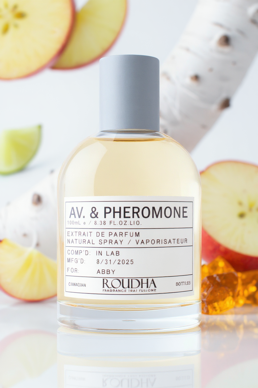 AVENTUS & PHEROMONE cologne bottle - pheromone-infused luxury bergamot pineapple birch masculine fragrance by Roudha