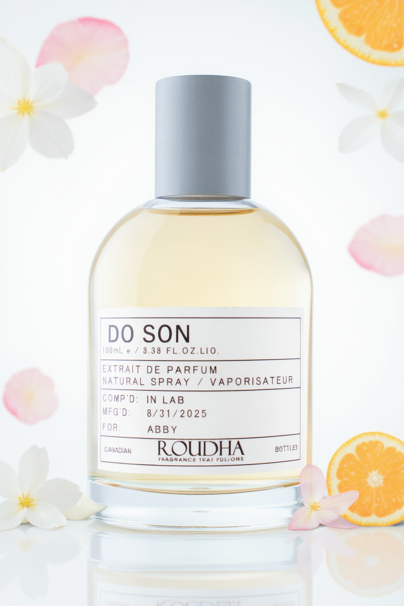 DO SON perfume bottle - pure tuberose jasmine white floral unisex fragrance by Roudha