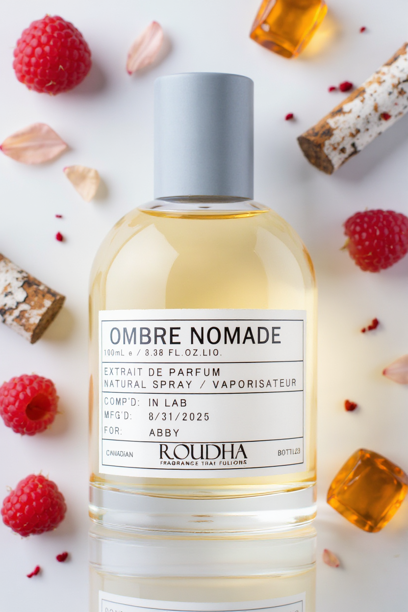 OMBRE NOMADE luxury perfume bottle - rich oud rose raspberry saffron oriental unisex fragrance by Roudha